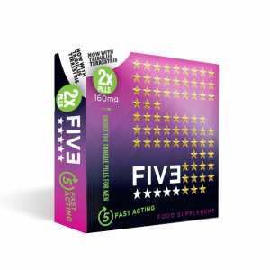 FIVE INSTANT X2 Sex Pills - Under the Tongue Pills for Men - Male Enhancement Sexual Supplements