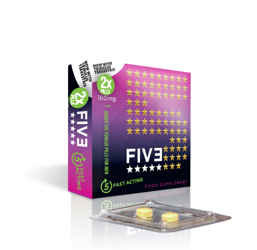 FIVE INSTANT X2 Sex Pills - Under the Tongue Pills for Men - Male Enhancement Sexual Supplements